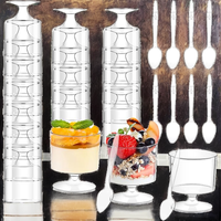 Gobelet à dessert et gelée transparent de 150 ml en PS de qualité alimentaire, 5 oz, très vendu, personnalisé, de haute qualité, par XDY
