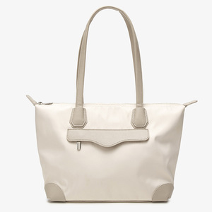 Large Capacity Korean Version Women's Single Shoulder Shopping <b>Bag</b> New Leisure Style Zipper Closure <b>College</b> Fashion Simple Style - Product Image 4