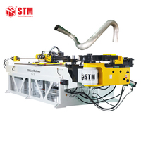 Dobladora de tubos automática STB-90CNC-2A para tubos de acero, máquinas dobladoras de tubos.