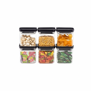 Airtight 500ml Food Grade Plastic Push <b>Storage</b> <b>Container</b> for Kitchen Wholesale Bulk OEM Manufacturer Exporter Supplier - Product Image 1