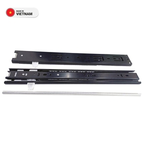 Diapositiva de extensión completa de hardware de enclavamiento de 45mm chapada en zinc modernizada para comedor, cocina, dormitorio, oficina y muebles de baño - Product Image 1