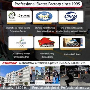 Patins à Roues Alignées Professionnels <span class=keywords><strong>Cougar</strong></span>, Chaussures de Patinage Urbain à 4 Roues pour Adultes - Product Image 6
