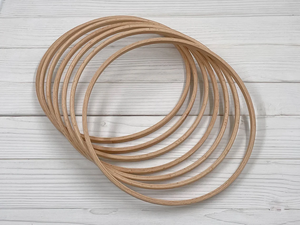 Recién llegados, decoración de guardería de haya, cama, percha móvil de madera redonda personalizada para bebé, anillo móvil para atrapasueños de macramé móvil DIY - Product Image 2