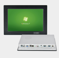 Panel industri tanpa kipas Panel Pc komputer 7/8/10/12/15/17/19 inci layar sentuh tertanam 15 "Panel Pc Industri Pc