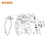 Nouveau kit de tige de poussée d'embrayage pour moto tout-terrain DT230 MT250 pour YAMAHA Loncin GPX