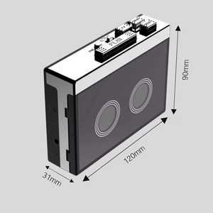 Reproductor de Casetes Portátil Retro con Convertidor de Casete a MP3 por USB y Entrada AUX para Estudio en Casa, Auto Reverse, Hi-Fi Estéreo - Product Image 1
