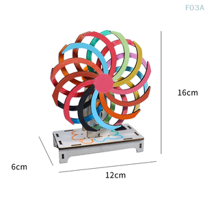 Kit de experimentos de Ciencia de madera DIY, modelo educativo de física, hecho a mano juguete, proyecto de ventana mágica, caja de regalo perfecta para niños, embalaje - Product Image 6