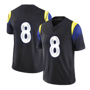 Maillots de football américain cousus neufs en gros, meilleure qualité, uniforme de football de l'équipe des <span class=keywords><strong>Rams</strong></span> pour hommes, vêtements de football américain cousus - Product Image 5
