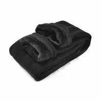 Leggings en polaire pour filles, pantalons thermiques chauds d'hiver, longueur cheville avec revers repliés, vente en gros, usine OEM