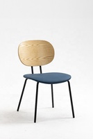 Ensemble de chaises de salle à manger modernes de luxe européennes simples en métal noir fer enduit de poudre cuir PU sans accoudoirs tables O-YI OYS-1564