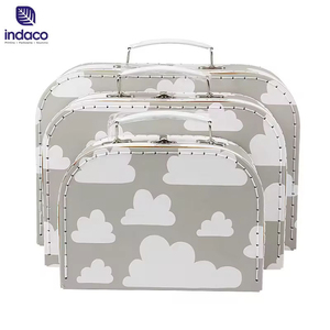 Popular Cardboard Boxes Paper Suitcase <b>Square</b> Gift Best Boxes Packaging Suitcase Gift Box with Handle - Product Image 2