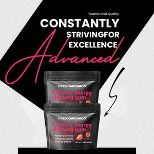 Heiß Verkauftes Minz-Energie-Kaugummi mit Erdbeergeschmack, Koffein-Kaugummi zur Unterstützung von Energie und Fokus - Product Image 6