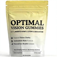 Gummies OEM Lutéine & Zéaxanthine pour Adultes, Véganes, Sans OGM, Sans Gluten, Cure de 30 Jours, Complément Alimentaire