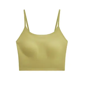 Wholesale Women Fitness Wear Sports Bra Cropped Yoga Tank Tops with Pads Yoga Tank Top For Women