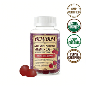 <span class=keywords><strong>Vitamine</strong></span> D3 bioactive avec gommes aux fibres organiques, 60 unités, soutient la santé osseuse et la fonction musculaire, végétarien - Product Image 6