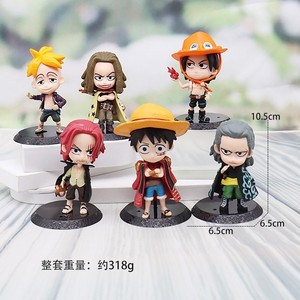 Mini Set de Figuras de Acción de One Piece: Luffy, Zoro, Ace, Nico Robin, Nami, Boa Hancock, Juguetes de PVC, Figuras en Versión Q - Product Image 3