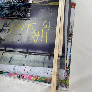Tableaux sur toile d'<span class=keywords><strong>art</strong></span> graffiti et affiches <span class=keywords><strong>street</strong></span> <span class=keywords><strong>art</strong></span> « Life Is Short Chill the Duck Out », <span class=keywords><strong>avec</strong></span> <span class=keywords><strong>cadre</strong></span> DIY facile à monter soi-même - Product Image 6
