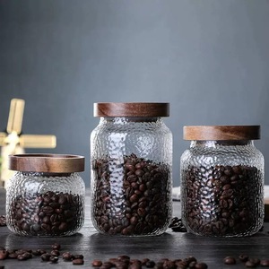 Contenitori in Vetro Borosilicato per Alimenti, Barattoli <span class=keywords><strong>Weck</strong></span> con Coperchi in Legno, Accessori per Casa e Cucina - Product Image 5