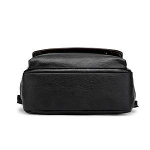 Sac à dos pour homme, tendance rétro, pour ordinateur portable, voyage, grande capacité, imperméable, en cuir - Product Image 5