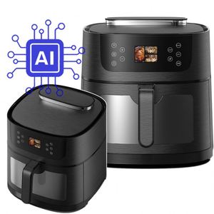 Anbo Hot 8L Slim Ai Air Fryer <span class=keywords><strong>Friteuse</strong></span> intelligente avec fenêtre visible Réglage automatique de la température de l'heure <span class=keywords><strong>Friteuse</strong></span> à air carré De 8L - Product Image 2