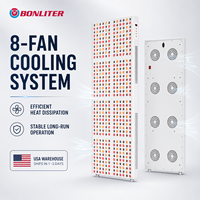 BONLITER Panneau de luminothérapie rouge pour tout le corps 2400W 480 LED 5 longueurs d'onde Stock entrepôt USA