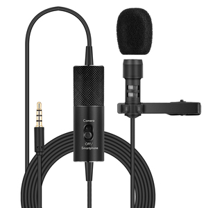 Micrófono Lavalier, micrófono con clip de solapa para Vlog de entrevista de teléfono inteligente - Product Image 1
