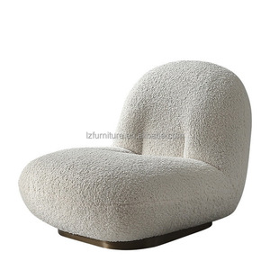 Nordic <b>Sofa</b> Set Creative <b>Small</b> Hotel Apartment Simple Living Room <b>Sofa</b> Bed Modern Curved Design Lamb Velvet Fabric Support - Product Image 6