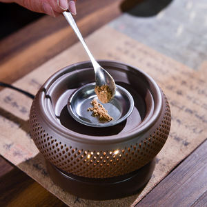 Coffrets cadeaux Brûleur d'encens électrique avec minuterie Encensoir en céramique Brûleur de résine d'encens <span class=keywords><strong>Frank</strong></span>, Brûleur de Bakhoor Lampe à huile essentielle - Product Image 2