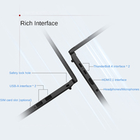 Laptop Bisnis Baru Berkinerja Tinggi English T14S Snapdragon X 32GB LPDDR5X 1TB SSD 14-inci 2.8K OLED Windows 11