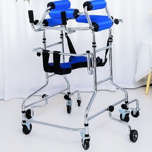 Déambulateur Dehui avec siège, rouge, équipement de réadaptation multifonctionnel pour personnes âgées et patients victimes d'AVC - Product Image 3