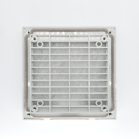 Grille de ventilation anti-poussière ABS à obturateur automatique pour ventilateur de refroidissement d'armoire électrique
