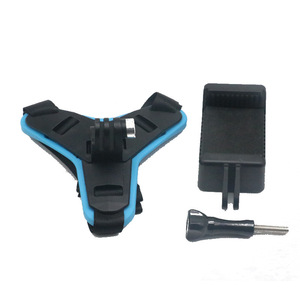 Soporte para casco de motocicleta para GoPro Hero 6 7 8 9, accesorio de soporte para correa de barbilla, material plástico - Product Image 1