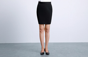<span class=keywords><strong>Jupe</strong></span> crayon <span class=keywords><strong>courte</strong></span> taille haute style coréen vintage en tissu de laine élégante et décontractée pour <span class=keywords><strong>femme</strong></span> avec design ajusté aux hanches - Product Image 2
