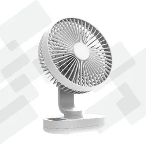 Vente chaude mini ventilateur de table sur pied tout usage ventilateur de bureau USB de refroidissement à 3 vitesses avec lampe pour table de bureau à domicile