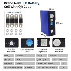 欧盟仓库lf105 lifepo4 50ah 105ah 100ah 3.2伏海星电源100 ah磷酸锂墙船用电池引脚3.2 v - Product Image 2