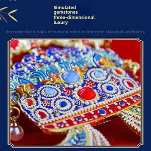 Phoenix Crown Imán de metal único Museo de estilo nacional de China Imanes de nevera promocionales creativos culturales - Product Image 5