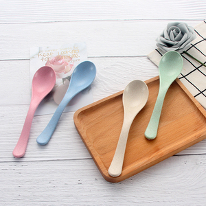 Cadeau de Promotion matériau écologique 100% Naturel biodégradable de Fiber De Paille De Blé De Riz <span class=keywords><strong>Cuillère</strong></span> <span class=keywords><strong>À</strong></span> <span class=keywords><strong>Soupe</strong></span> - Product Image 3
