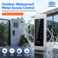 Keypad Sentuh Logam Anti-Vandal 125KHz RFID Card PIN Access Controller 4000 Pengguna Sistem Keamanan Harga Pabrik Langsung dengan OEM