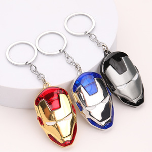 Film entourant The <span class=keywords><strong>Avengers</strong></span> Iron Man Metal Car Chain Link Pendant anime custom accessories designer cute keychains - Product Image 1