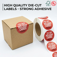 Étiquettes en vinyle imperméables personnalisées, autocollants avec logo privé pour les étiquettes d'emballage, étiquettes promotionnelles pour produits, rouleau d'autocollants