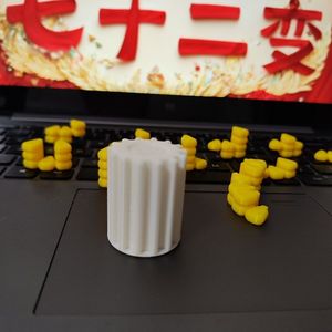 Juego de ensamblaje de rompecabezas de maíz en 3D, juguete educativo para niños y adultos mayores de 8 años, unisex, color amarillo con base blanca - Product Image 4