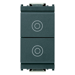 Two 1P NO 10A Grey <b>Push</b> <b>Button</b> <b>Switches</b> 4.1x2.8x5.3cm - Product Image 1