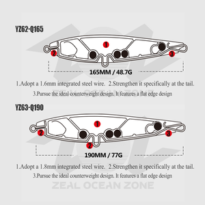 Nouvelle arrivée <span class=keywords><strong>ZOZ</strong></span>, leurre artificiel flottant en ABS imprimé, 165 mm, 48,7 g, pour la pêche en bateau en mer, thon - Product Image 2