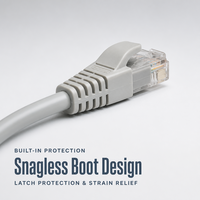 Câble Ethernet RJ45 Cat6 personnalisé avec logo, sans emmêlement, pour routeur, commutateur, ordinateur, PC - Vente en gros