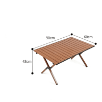 Table pliante portable en acier carbone robuste pour pique-nique en plein air, jardin, barbecue, mobilier d'extérieur