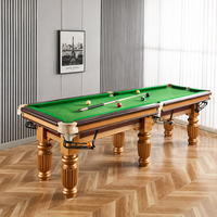Flower Legs Home Five Points Training Pool Table Standard American Billiards Solid Wood Parent-Child Billiards Wholesale