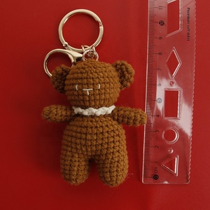<b>Cute</b> Handmade Crocheted Cartoon Teddy <b>Bear</b> Home Decor, Holiday Gift, Small Hanging Ornament - Product Image 5