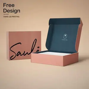 Изготовленная на заказ картонная Гофрированная коробка для обуви Почтовая доставка бумажная упаковка