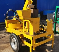 Machine de fabrication de blocs d'argile mobile diesel