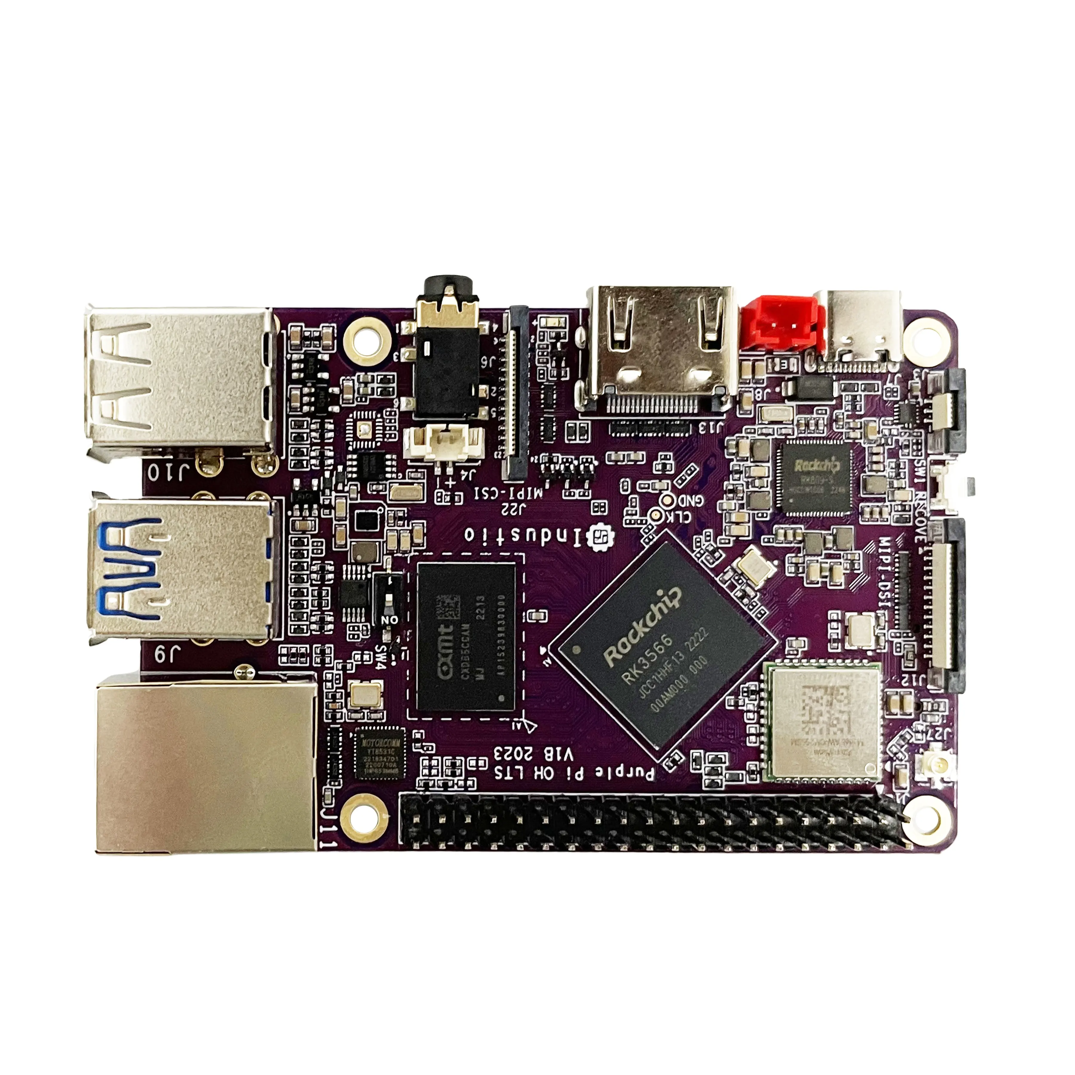 Purple Pi OH Pro Rockchip RK3566ベースのAIOTアプリケーションで使用されるRaspberryPiと互換性のあるAndroid/Linux開発ボード